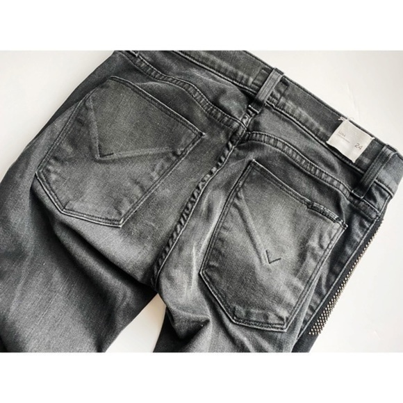 Hudson • Studded Luna Crop Super Skinny Jeans - Picture 8 of 9